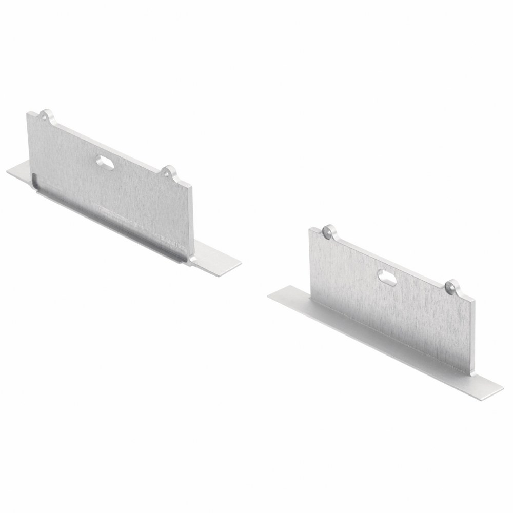 with Utilitarian inspirations Standard Depth Recessed Channel Kit Kichler Lighting 1TEK1STRC4SIL ILS TE Series 0.5 inches tall by 0.75 inches wide Silver Finish 