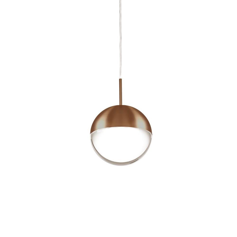 Chrome Finish with Clear Acrylic/Frosted Glass 3.88 Inch 5W 1 LED Pendant Kuzco Lighting 402801CH-LED Pluto 