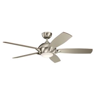 Geno - Ceiling Fan with Light Kit - with Transitional inspirations - 14.5 inches tall by 54 inches wide