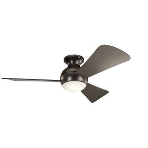 Sola - Ceiling Fan with Light Kit - 11 inches tall by 44 inches wide
