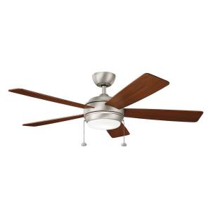 Starkk - Ceiling Fan with Light Kit - 13.75 inches tall by 52 inches wide