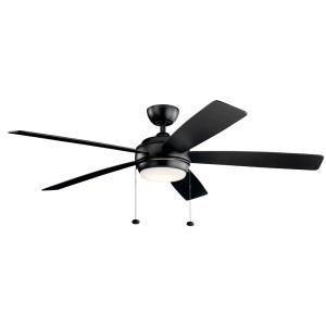 Starkk - Ceiling Fan with Light Kit - 14.25 inches tall by 60 inches wide