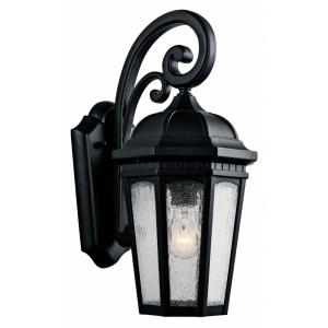Courtyard - 1 light Outdoor Medium Wall Mount - with Traditional inspirations - 17.75 inches tall by 8.25 inches wide