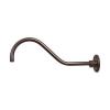 RGN22-ABR - 6.5 x 21.5 Inch Goose Neck Wall Mount - Architectural Bronze Finish