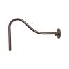 RGN23-ABR - 14 x 23 Inch Goose Neck Wall Mount - Architectural Bronze Finish