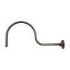 RGN30-ABR - 13 x 30 Inch Goose Neck Wall Mount - Architectural Bronze Finish